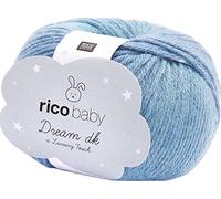 Rico Design Baby Dream dk Baby Wool 50 g 115 m Needle Size 4 50% Polyacrylic 50% Polyamide Gentle Wash 30°C Suitable All Year Round Aqua