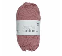 RICO DESIGN CREATIVE COTTON ARAN KNITTING YARN - 50g - ALL COLOURS