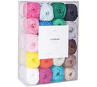 Rico Design Creative Ricorumi dk Set Crochet Yarn/Cotton Yarn/Wool/Yarn for Knitting, Crafts and DIY, 20 Colours, 25 g