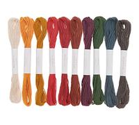 Rico Design Embroidery Thread Set 10 Pieces Earthy