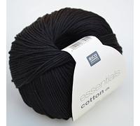 Rico Design Essentials Cotton DK Black, 100%, Double