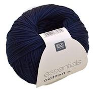 Rico Design Essentials Cotton Crochet Hook, Navy
