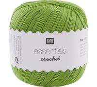 Rico Design ESSENTIALS CROCHET LIGHT GREEN, 100% Cotton, 7.5 x 7.5 x 8 cm