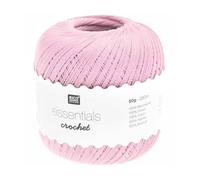 Rico Design ESSENTIALS CROCHET PINK, 100% Cotton, 7.5 x 7.5 x 8 cm