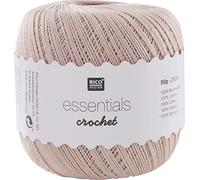 Rico Design ESSENTIALS CROCHET POWDER, 100% Cotton, 7.5 x 7.5 x 8 cm