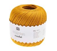 Rico Design Essentials Crochet Thread 50 g 100% Cotton, Mustard