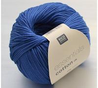 Rico Design Essentials Cotton DK Cobalt Blue, 100%, 8 x 8 x 6 cm