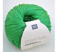 Rico Design Essentials Cotton DK Grass-Green, 100%, 8 x 8 x 6 cm