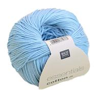 Rico Design Essentials Cotton DK LIGHTBLUE, 100%, Light Blue, 8 x 8 x 6 cm