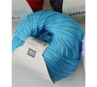 Rico Design Essentials Cotton DK Turquoise, 100%, 8 x 8 x 6 cm