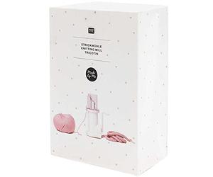 Rico Design Knitting Mill - Semi-Automatic, Small, Traditional, Pink, For Kids & Adults, Not Foldable