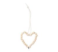 Rico Design Medium wooden heart beaded pendant