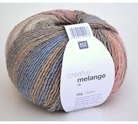 Rico Design Pastel Mix 50g Yarn - Wool Blend, 200m, 3.5mm, Polyester 53%/Polyacrylic 47%