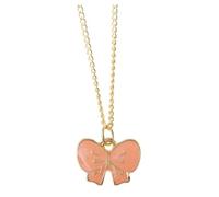 Rico Design Pastel Pink Bow Pendant Necklace