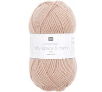 Rico Essentials Baby Alpaca and Merino Aran Yarn 002 Beige 50g