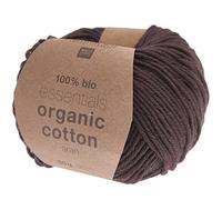 Rico Essentials Organic Cotton Aran 026 Chocolate 50g