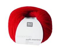 Rico Essentials Soft Merino Aran 50g - 008 Red