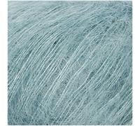 Rico Essentials Super Kid Mohair loves Silk, coloured 006 - aqua, lace yarn from Super Kid Mohair and Silk for knitting and crochet, needle size 4.5 mm.