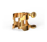 Rico Gold Plated H-Ligature and Cap for Baritone Sax with Graftonite Mouthpiece