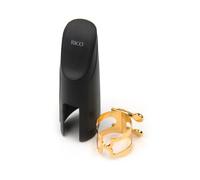 Rico Gold Plated H-Ligature and Cap for Baritone Sax with Selmer Style Mouthpiece