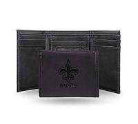 Rico Industries Laser Engraved Trifold Wallet, New Orleans Saints, 3.25 x 4-inches