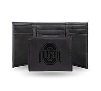 Rico Industries Laser Engraved Trifold Wallet, Ohio State Buckeyes, Black