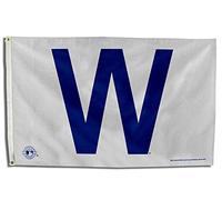 Rico Industries MLB Chicago Cubs W 3-Foot by 5-Foot Banner Flag