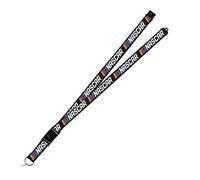Rico Industries NASCAR Logo Lanyard 18" x 1" Premium Unisex-Adult Safety Breakaway Lanyard, Multi