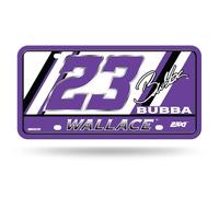 Rico Industries NASCAR Racing Bubba Wallace Metal Auto Tag 6" x 12" - Great for Truck/Car/SUV