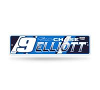 Rico Industries NASCAR Racing Chase Elliott Metal Street Sign 4" x 15" Home Décor - Bedroom - Office - Man Cave