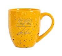 Rico Industries NASCAR Racing Joey Logano 16 oz Team Color Laser Engraved Speckled Ceramic Coffee Mug