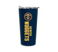 Rico Industries NBA Basketball Denver Nuggets 18oz Soft Touch, Easy Grip Tumbler