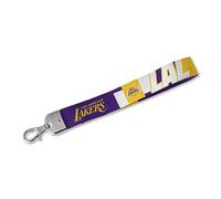 Rico Industries NBA Basketball Los Angeles Lakers Wrist Lanyard Key Chain, Cute Wristlet Strap Keychain Holder for Women Men Car Keys ID Badges Card Wallet Phone Camera
