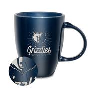 Rico Industries NBA Basketball Memphis Grizzlies Sunburst 18oz Laser Engraved Ceramic Lustre Mug