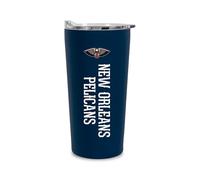 Rico Industries NBA Basketball New Orleans Pelicans 18oz Soft Touch, Easy Grip Tumbler