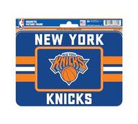 Rico Industries NBA Basketball New York Knicks Stripes Magnetic Picture Frame (5"x6.75") & Magnet Combo Set - Home Décor - Regrigerator, Office, Kitchen