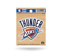 Rico Industries NBA Basketball Oklahoma City Thunder Short Sport Decal 3.75' x 4.75' Die Cut Team Logo Short Sport Decal