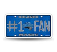 Rico Industries NBA Basketball Orlando Magic #1 Fan Metal Auto Tag