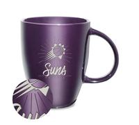 Rico Industries NBA Basketball Phoenix Suns Sunburst 18oz Laser Engraved Ceramic Lustre Mug