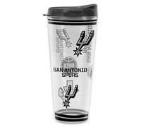 Rico Industries NBA Basketball San Antonio Spurs Mayhem Double Wall 20oz Tritan Tumbler