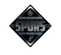 Rico Industries NBA Basketball San Antonio Spurs Metal Sign 16.5" x 16.5" Home Décor - Bedroom - Office - Man Cave