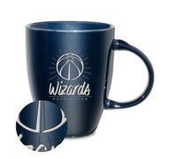 Rico Industries NBA Basketball Washington Wizards Sunburst 18oz Laser Engraved Ceramic Lustre Mug