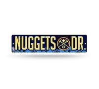 Rico Industries NBA Denver Nuggets 16-Inch Plastic Street Sign Décor