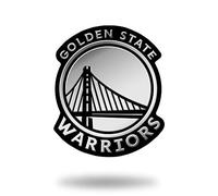 Rico Industries NBA Golden State Warriors Chrome Finished Auto Emblem 3D Sticker
