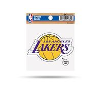 Rico Industries NBA Los Angeles Lakers Primary Logo 4x4 Decal, Team Color, Size of Individual Decal Will Vary, 3.5 x 4.5-