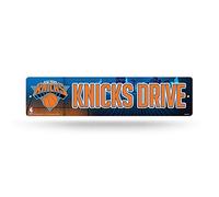 Rico Industries NBA New York Knicks 16-Inch Plastic Street Sign Décor