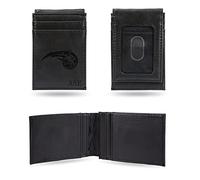 Rico Industries NBA Personalized Front Pocket Wallet Personalized/Custom Laser Engraved Billfold Wallet - Slim/Light Weight - Great Gift (Pick Your Color), Orlando Magic, NBA, Orlando Magic
