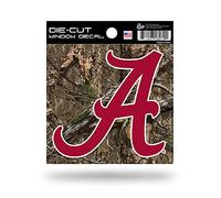 Rico Industries NCAA Alabama Crimson Tide Primary Logo on Camo 4" x 4" Sports Decal