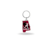 Rico Industries NCAA Alabama Crimson Tide State Shape Keychain 2 x 3-