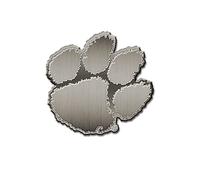 Rico Industries NCAA Clemson Tigers Antique Auto Emblem Antique Nickel Auto Emblem for Car/Truck/SUV